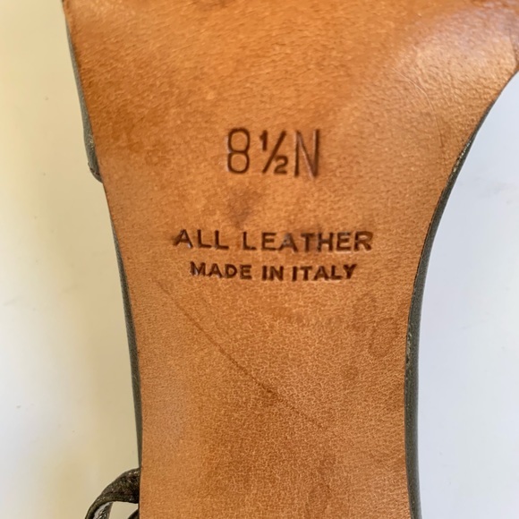 Italian Maserati Leather Slingback Open Toe Heels - Picture 7 of 8